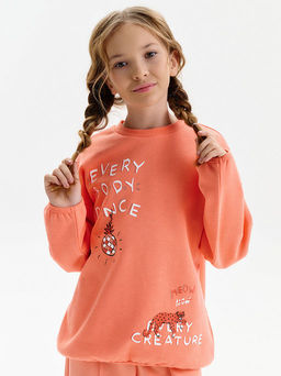 PELICAN, толстовка для девочек, Персиковый