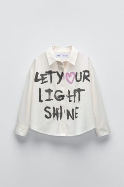 GRAFFITI SLOGAN SHIRT