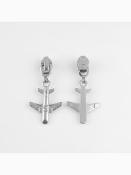 Цена за 2 шт. Бегунок для молнии «Спираль», №3, «Самолёт», 10 шт., цвет никель