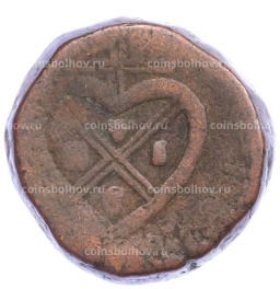 Монета 2 пайса 1802-1808 года Британская Ост-Индская компания Бомбейское президенство