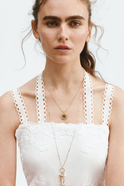 Vestido de tirantes con detalles de encaje - H&m фото 3
