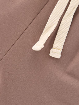 Брюки для девочки на резинке из кашкорсе UD 7517 мокко - Mini maxi фото 4