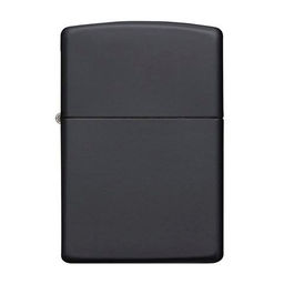 ЗажигалкаZIPPO классическая с черным матовым покрытием | Black Matte 218  фото 2