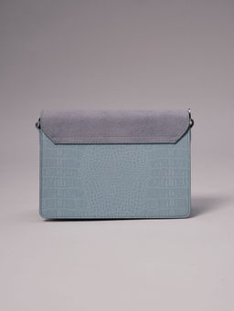 Сумка замшевая Deboro 30574 голубая вода