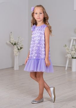 Анфиса, нарядное платье сиреневый/122-60-54