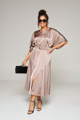 Платье 6342 какао+горох, Платье