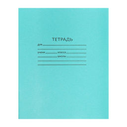 Набор тетрадей 24 листа в линейку «Зелёная обложка», белые листы, 20 шт.