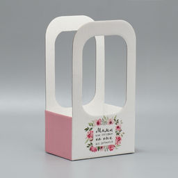 Коробка-переноска для цветов Мамы, как пуговки, 17?12?32 см - Дарите счастье фото 2