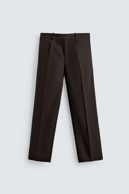 100% WOOL PLEATED TROUSERS - Zara фото 5
