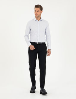 Lacivert Slim Fit Uzun Kollu G_mlek - Pierre cardin фото 4
