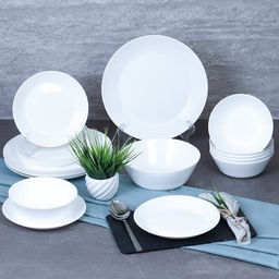 Столовый набор 19 предметов ЕВРО белый / NN19-W/100756075 (WHITE) /уп 2/4/ - Галеонтрейд фото 2