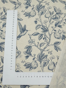 Полулен Райское местечко (на суровом), ш.1.5м, лен-30%, хлопок-70%, 147гр/м.кв - Купава фото 3