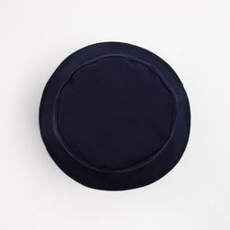 Панама однотонная, двусторонняя, цвет синий/чёрный, размер 57-58 - Minaku фото 2