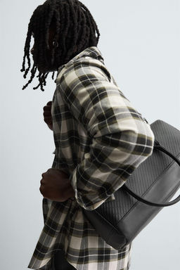 RUBBERISED TEXTURED CROSSBODY BAG