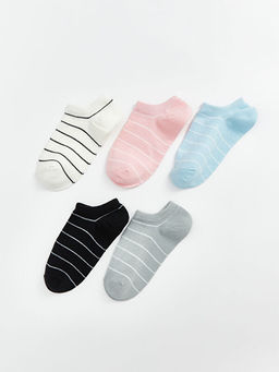 ?izgili Kad?n Patik ?orap 5li