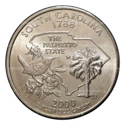 25 центов 2000 года D Штаты и территории - Южная Каролина