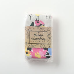 Набор кух. полотенец Доляна Счастливой пасхи 4 шт, 28х46 см, рогожка, 100% хл, 160г/м2  фото 31