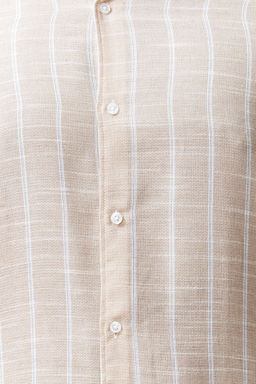 Tas Regular Fit Rahat Dugmeli Yaka Cizgili Buyuk Beden Gomlek TMNSS23GO00095 - Trendyolmilla фото 6