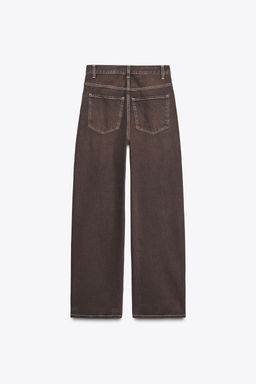 TRF STRAIGHT HIGH-WAIST JEANS - Zara фото 8