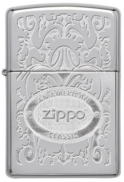 Зажигалка ZIPPO Филигранный логотип | Crown Stamp 24751  фото 2
