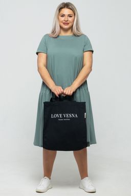 Эко сумка-шоппер из саржи "Love Vesna" (кейс), черный