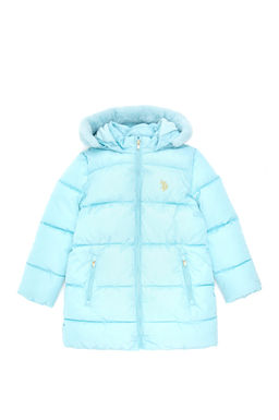 Водно-зеленое пальто для девочки Неожиданная скидка в корзине - U.s. polo assn фото 2