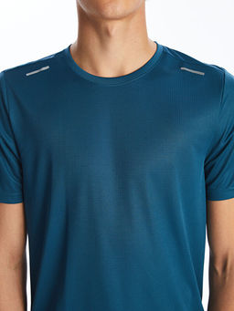 Bisiklet Yaka K?sa Kollu Erkek Spor Dokulu Ti??rt