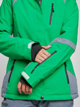 Горнолыжный костюм женский зимний зеленого цвета 02316Z - Chunmai фото 9