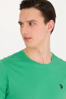 U. S. Polo Assn Мужская зеленая базовая футболка с круглым вырезом - U.s. polo assn фото 8
