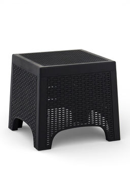 Стол садовый «Ротанг лайт», 43.5×43.5×39.5 см, пластиковый, цвет графит