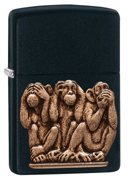 Зажигалка CZIPPO Три обезьяны | Three Monkeys 29409