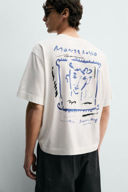 CAMISETA ESTAMPADOS CONTRASTE / Blanco