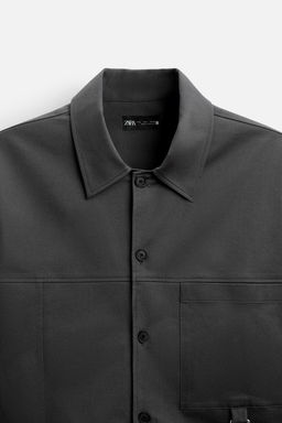 BOXY FIT OVERSHIRT WITH POCKET - Zara фото 16