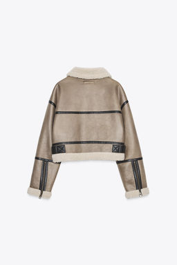 DOUBLE-FACED SHORT JACKET - Zara фото 9
