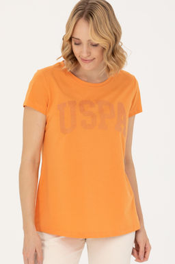 Женская оранжевая базовая футболка - U.s. polo assn фото 17