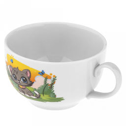 Чашка чайная фарфоровая Шарик 210мл, д8,5см, h6см, форма Янтарь (Россия) - Домашняя мода фото 4