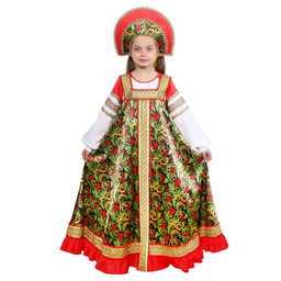 Русский народный костюм Рябинушка для девочки, р. 38, рост 146 см