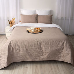 Покрывало стеганое 215х240 Традиция, поплин, 100% хлопок, Винтаж ВБ 215х240