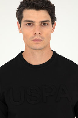 Мужской черный базовый свитшот - U.s. polo assn фото 2