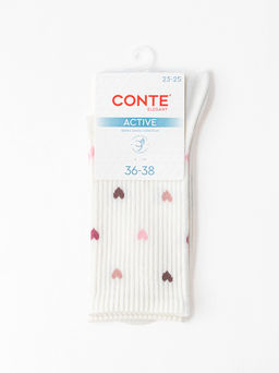 Цена за 2 пары. Носки женские CONTE ACTIVE Удлиненные женские хлопковые носки - Conte elegant фото 5