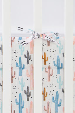 Бортик в кроватку четырехсторонний арт БРК35/ламы