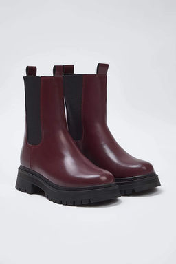 Siyah Lastikli Duz Kal?n Taban Chealsea Kad?n Bot TAKAW26BO00095 - Trendyolmilla фото 6