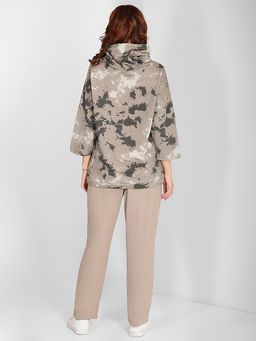 Женский спортивный прогулочный костюм светло-коричневый - Almond фото 9