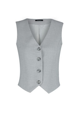 TRENDYOLMILLA Bordo Premium Dugmeli Crop Dokuma Yelek TWOAW24YE00061  фото 12