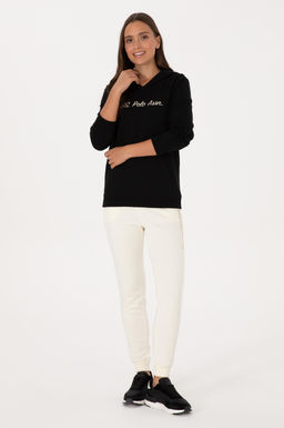 Kad_n Siyah Kap__onlu Sweatsh_rt Sepette S_rpriz _ndirim - U.s. polo assn фото 4