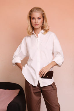 Рубашка 113.030003/бежевый - Seven senses фото 4