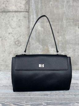Женская кожаная сумка-портфель 8399-3 Черный - Sergio valentini фото 2