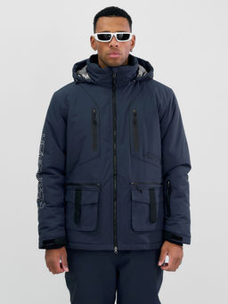 Горнолыжный костюм мужской зимний темно-серого цвета 394TC - Leifensh фото 14