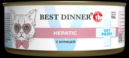 Влажный корм для кошек с курицей для поддержания функции печени Hepatic 7818
