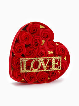 18 мыльных красных роз с надписью в коробке - SB BEAUTY фото 5